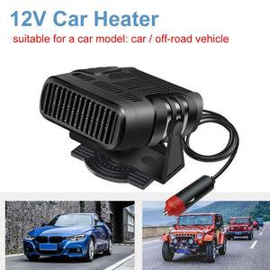 4 IN 1 12V/24V 500W Portable Car Heater
