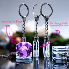 Load image into Gallery viewer, Octagonal Crafts LED Crystal Keychain..

