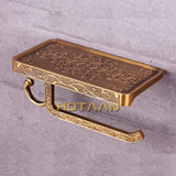 Antique Brass Toilet Paper Holder...