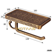 Load image into Gallery viewer, Antique Brass Toilet Paper Holder...
